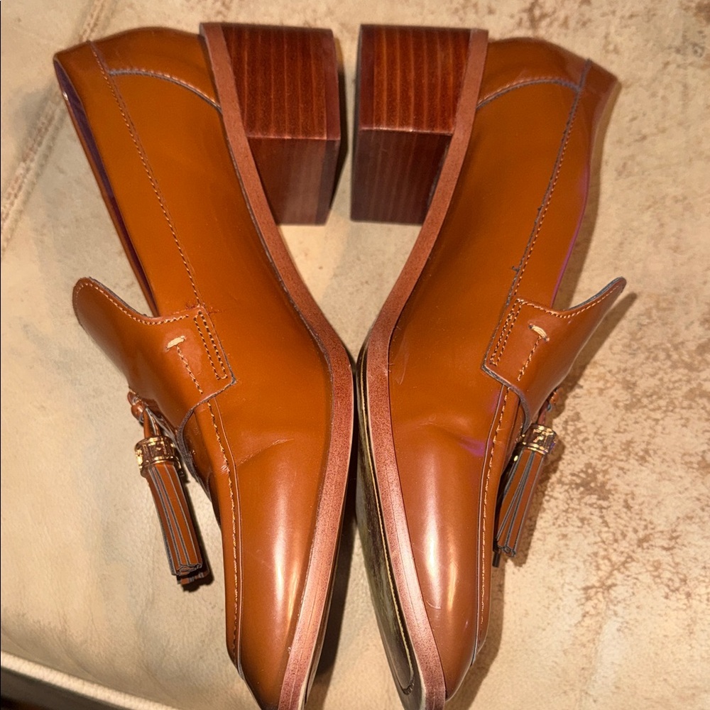 Franco Sarto Tan Tassel Loafers - Picture 7 of 8
